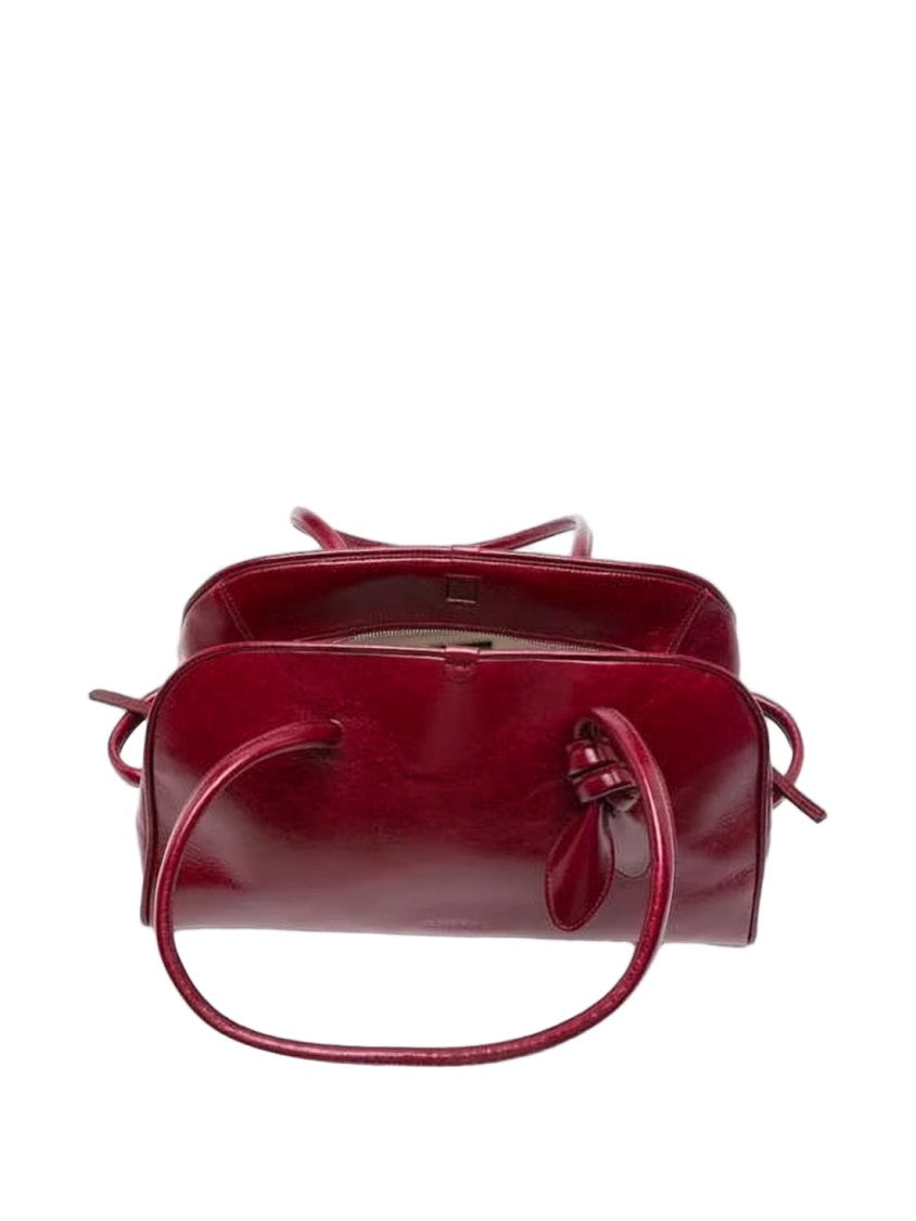 Jacquemus Elongated Rectangular Burgundy Tote Bag