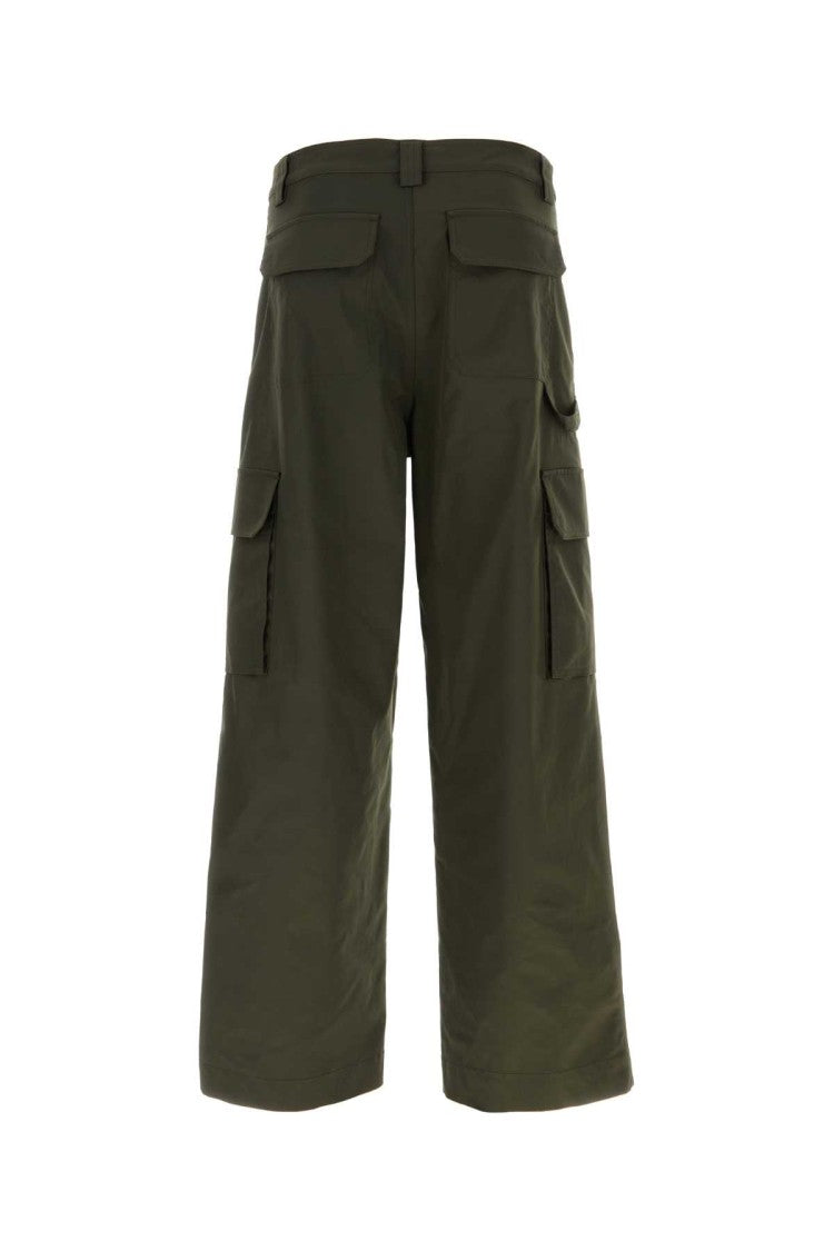Valentino Garavani Olive Green Polyester Blend Cargo Pant