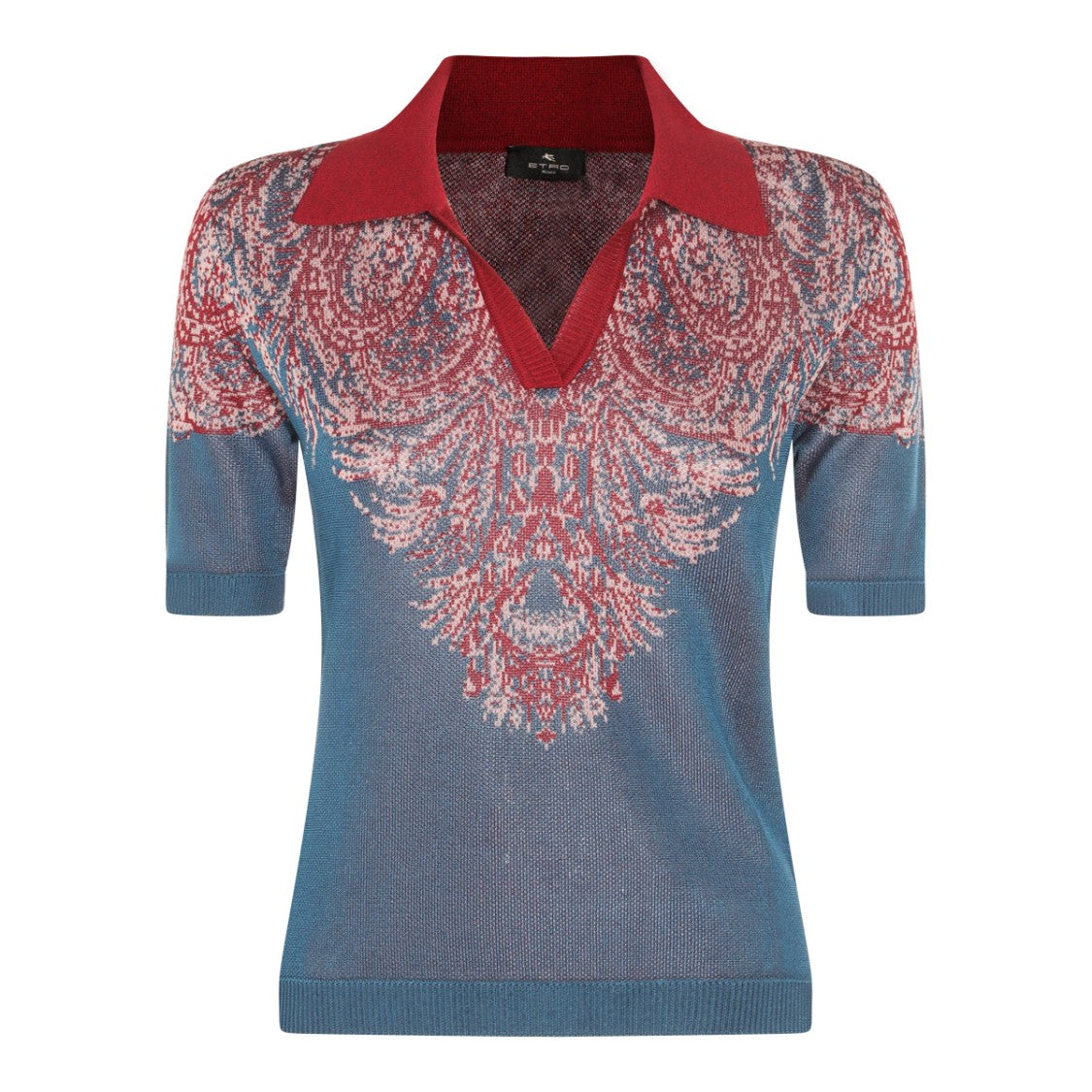 Etro Multicolor Viscose Polo Shirt