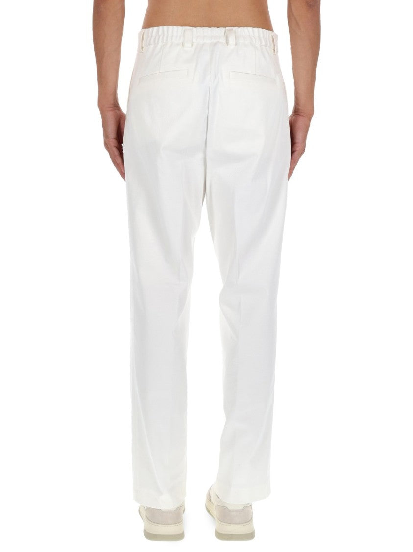 Boss Straight-Leg White Trousers