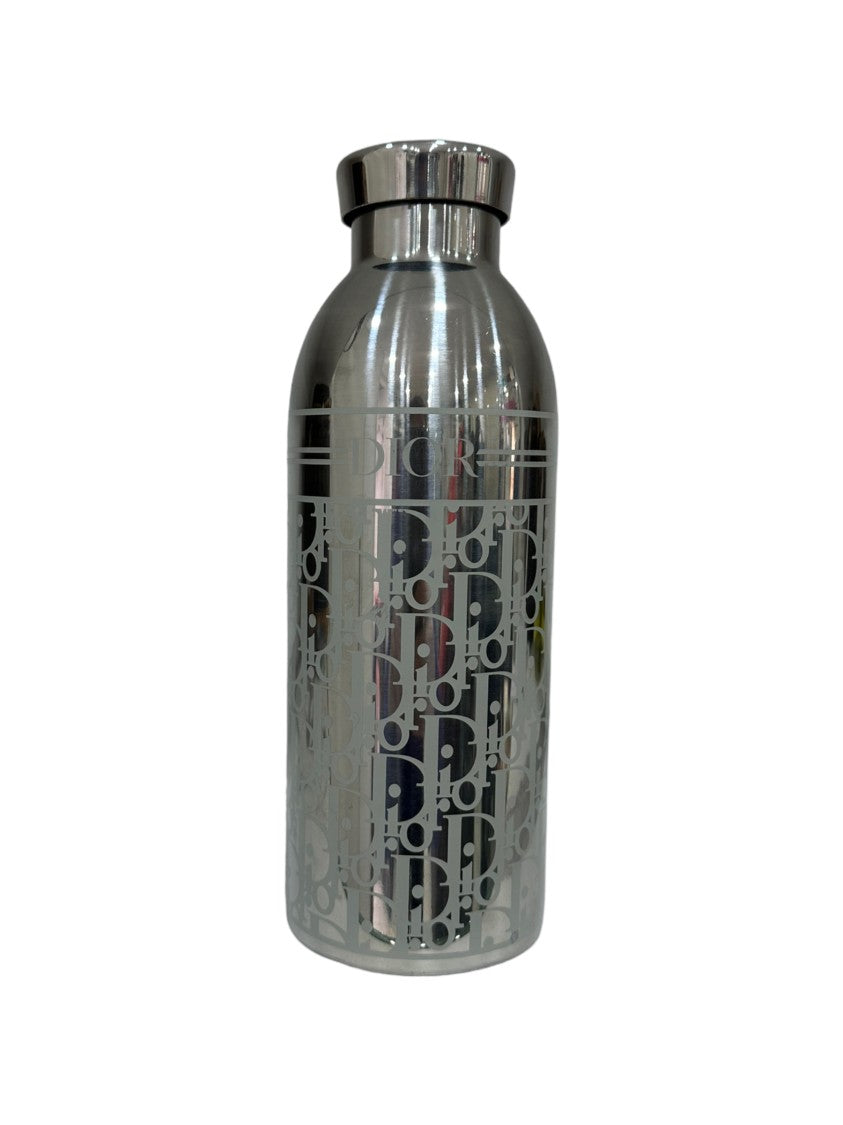 Dior Silver-Colored Stainless Steel Oblique Bottle