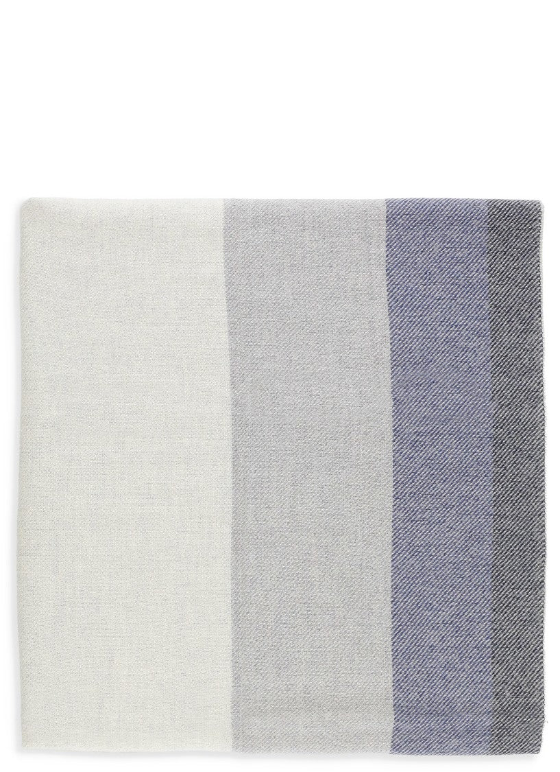 Brunello Cucinelli Multicolor Check Wool And Cashmere Scarf