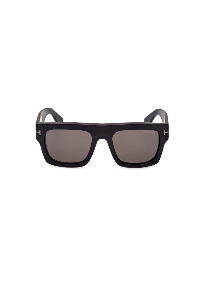 Tom Ford Angular Black Frame Sunglasses With Tinted Lenses