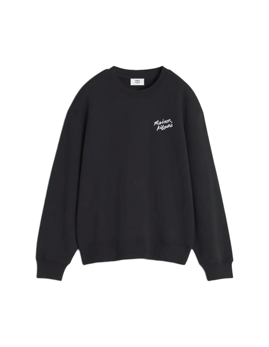 Maison Kitsuné Cotton Long-Sleeved Pullover With Subtle Logo Detail