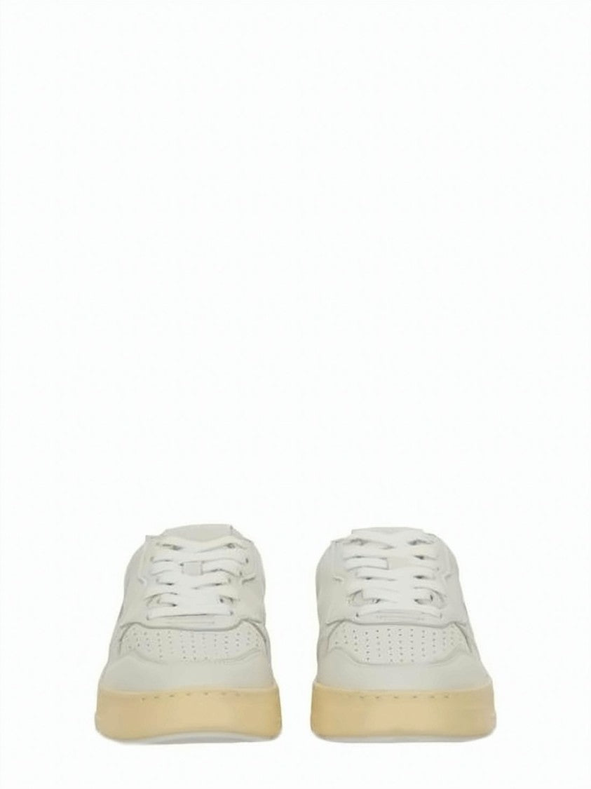 Autry Napa Leather Mule-Sneakers With Perforated Toe