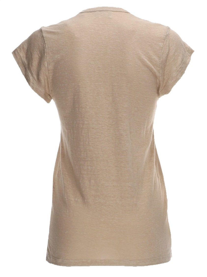 Isabel Marant Étoile Zankou Textured Linen Round-Neck T-Shirt