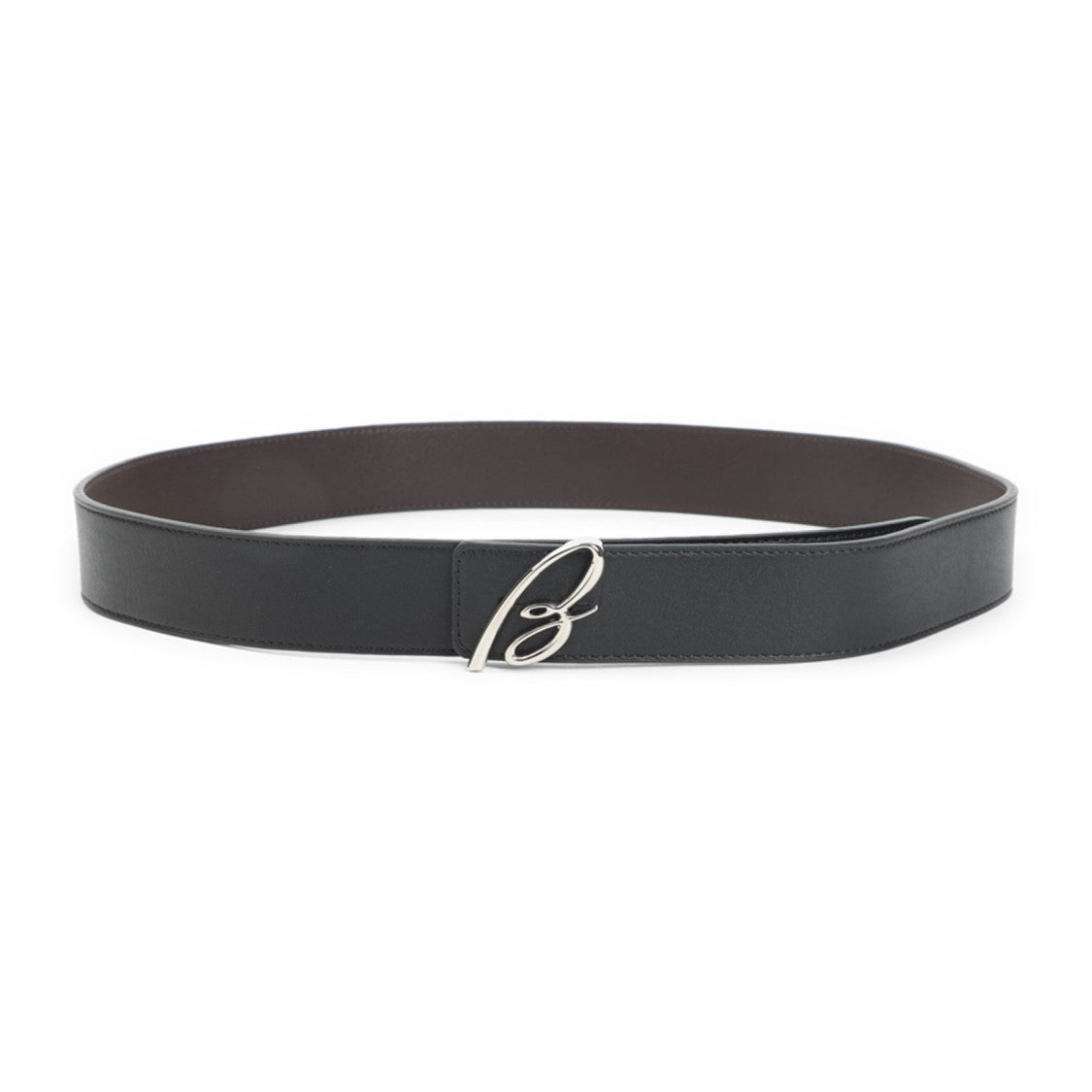 Brioni Black Brown Leather Belt