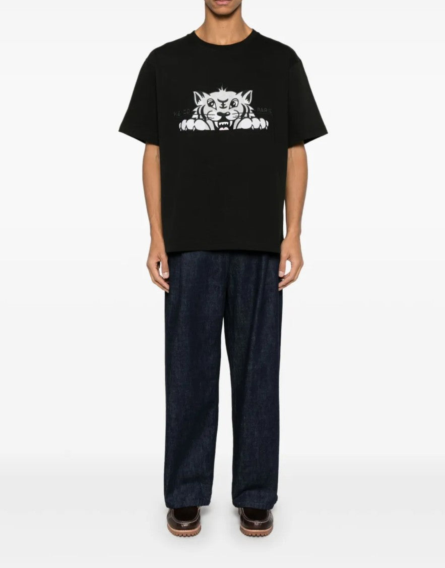 Kenzo Gots Happy Tiger Logo T-Shirt