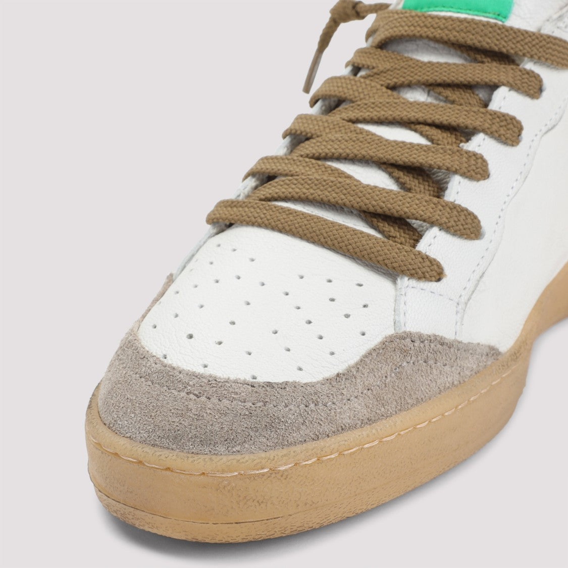 Golden Goose White Goat Leather Ballstar Sneakers