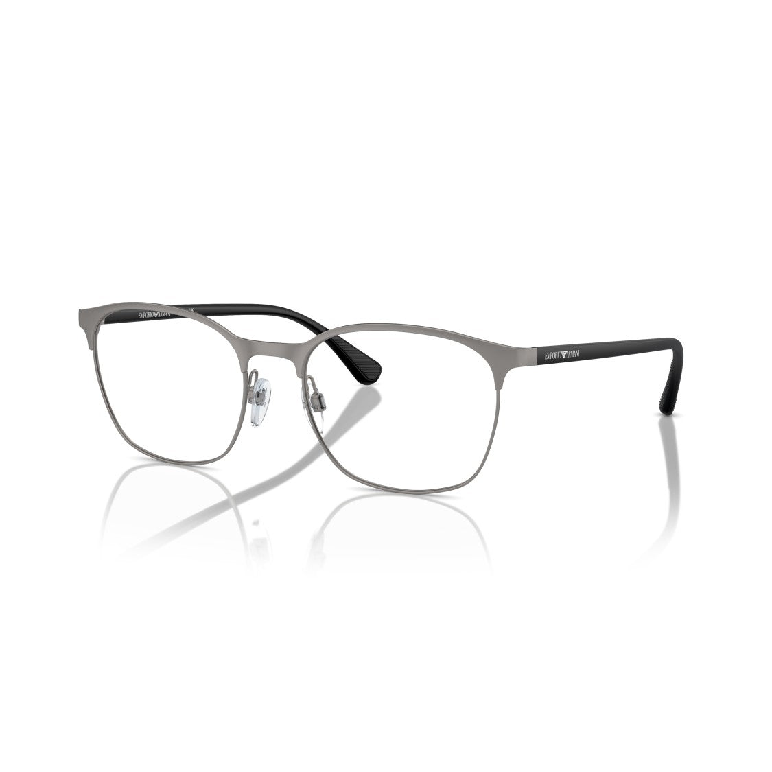 Emporio Armani 0Ea1114 Rectangular Metal Frame Sunglasses With Adjustable Nose Pads