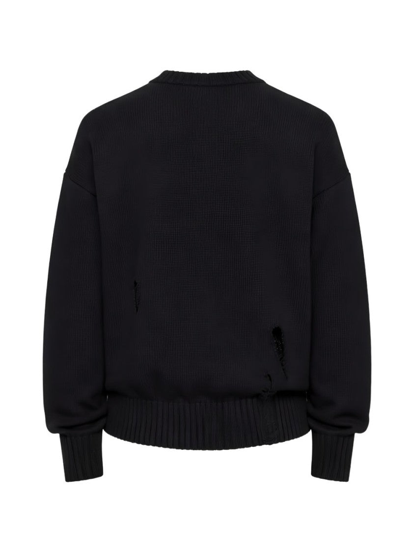 Amiri Relaxed Fit Black Graphic Sweater