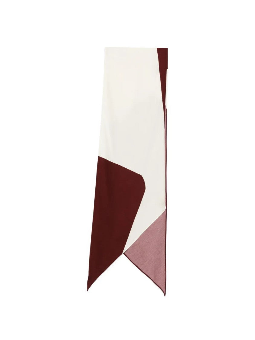 Alberta Ferretti Geometric Color-Block Foulard