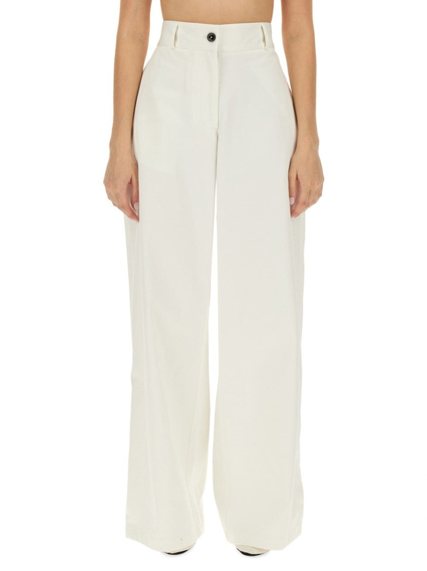 Jil Sander High-Waisted Wide Leg Pants With Clean Lines