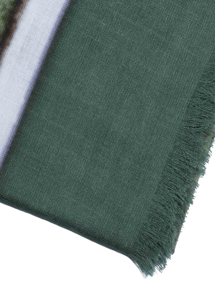 D'aniello Stola Perla Geometric Fringed Scarf