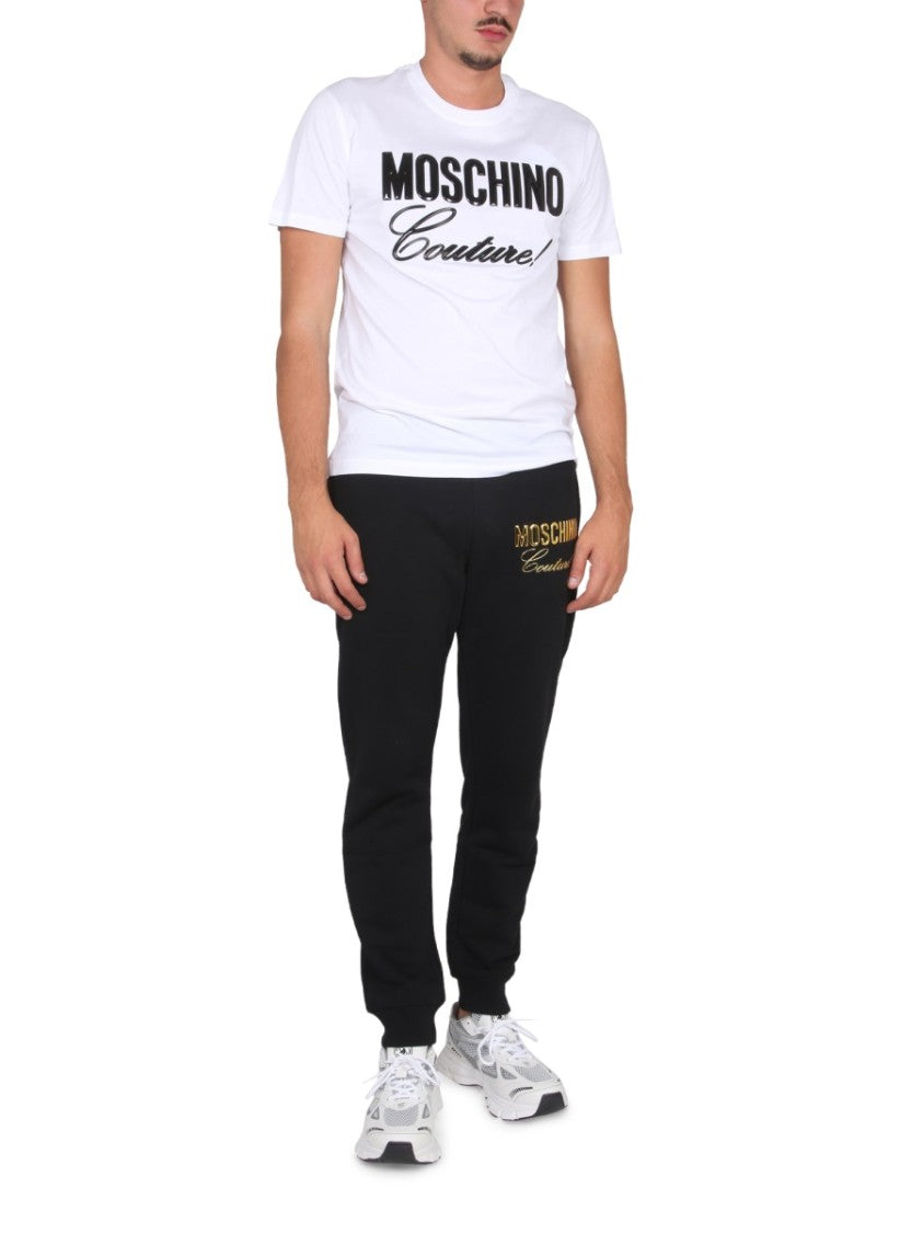 Moschino Signature Logo Print Crewneck T-Shirt