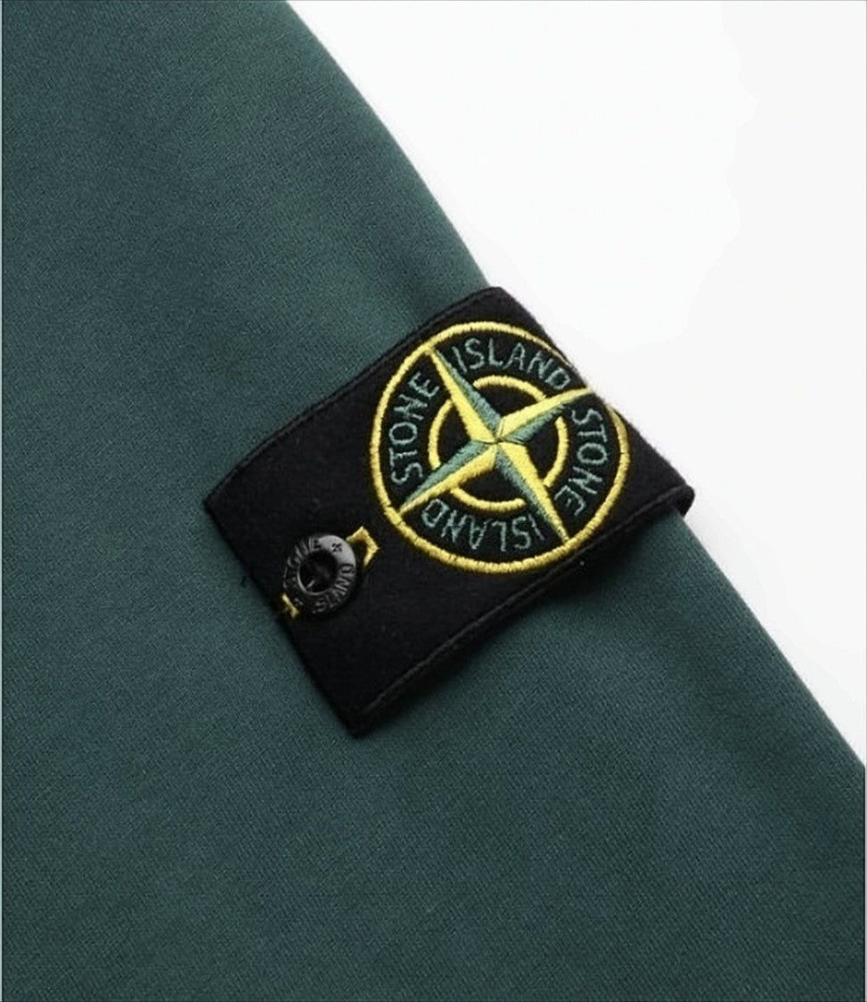 Stone Island Deep Green Long-Sleeve Crewneck Sweatshirt