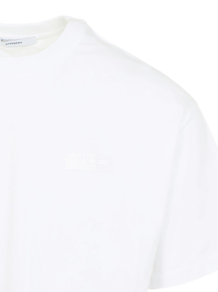 Givenchy Minimalist Regular Fit White Cotton T-Shirt