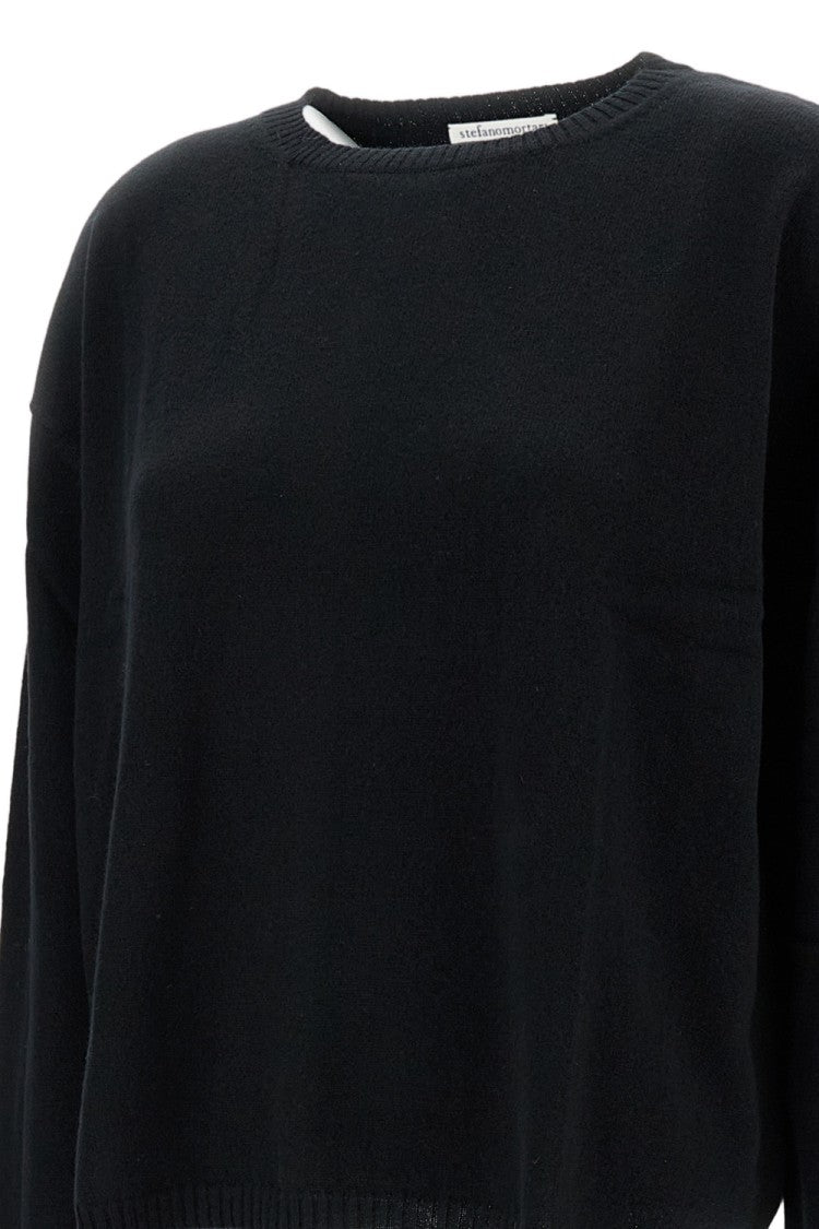 Stefano Mortari Classic Knit Black Sweater