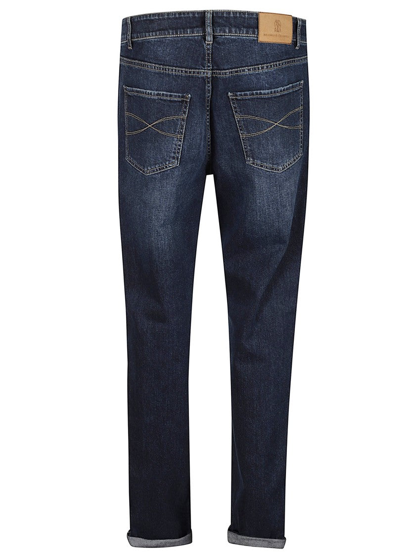 Brunello Cucinelli Mid-Rise Straight-Leg Jeans With Classic Five-Pocket Design