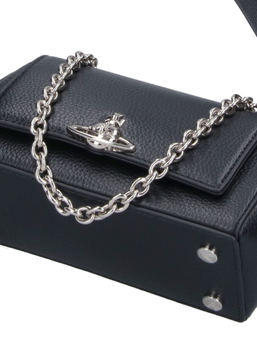 Vivienne Westwood "Hazel" Small Handbag – Black