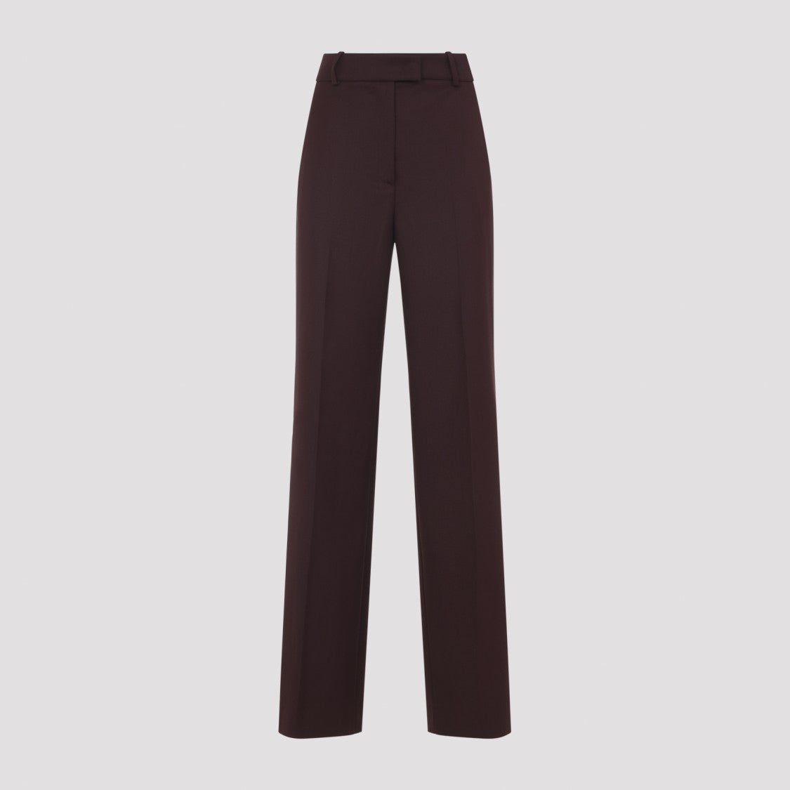 The Frankie Shop Burgundy Trousers With Tailored Silhouette