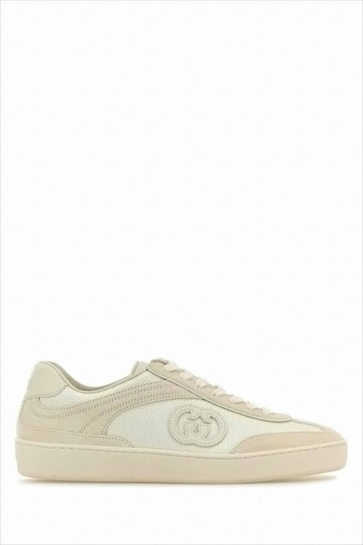 Gucci Interlocking G Low-Top Sneakers With Suede