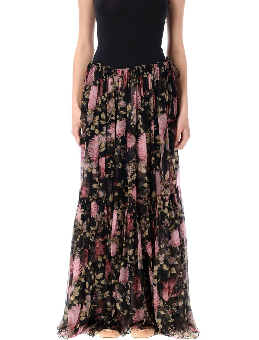 Chloé Gathered Maxi Skirt