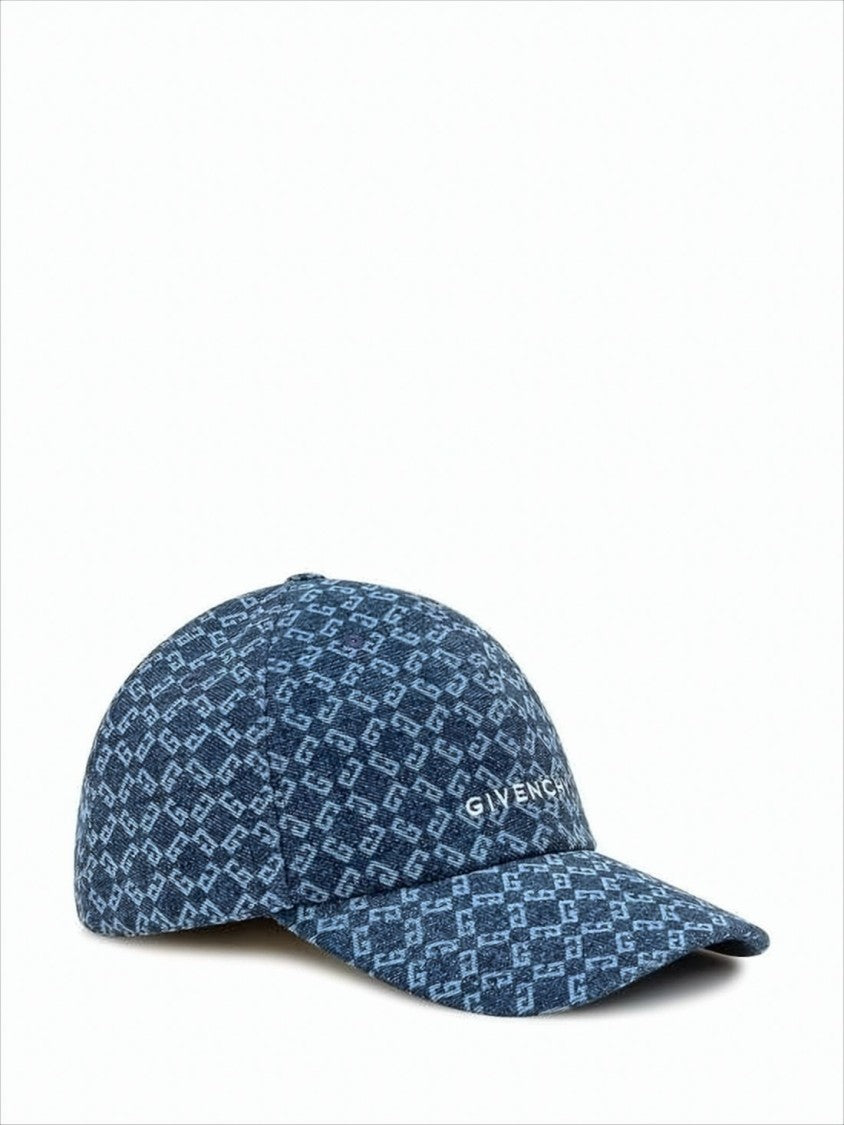 Givenchy Intricately Patterned Blue Baseball Cap