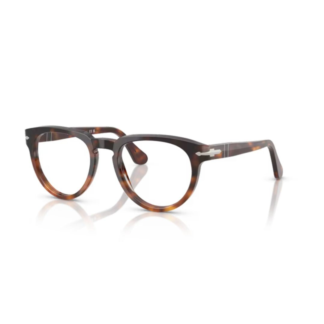Persol 0Po3377v Classic Tortoiseshell Round Frame Eyeglasses