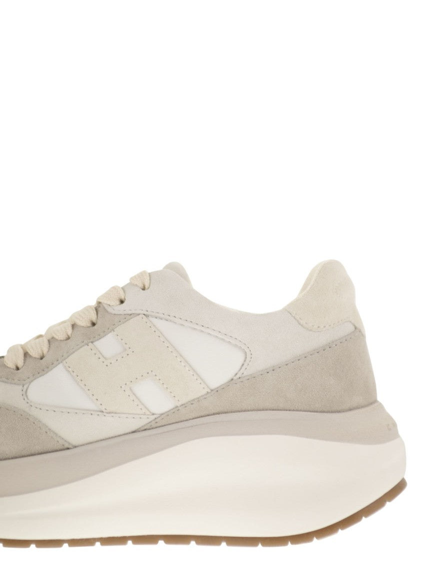 Hogan Sculptural Suede And Leather Maxi I Active Sneakers