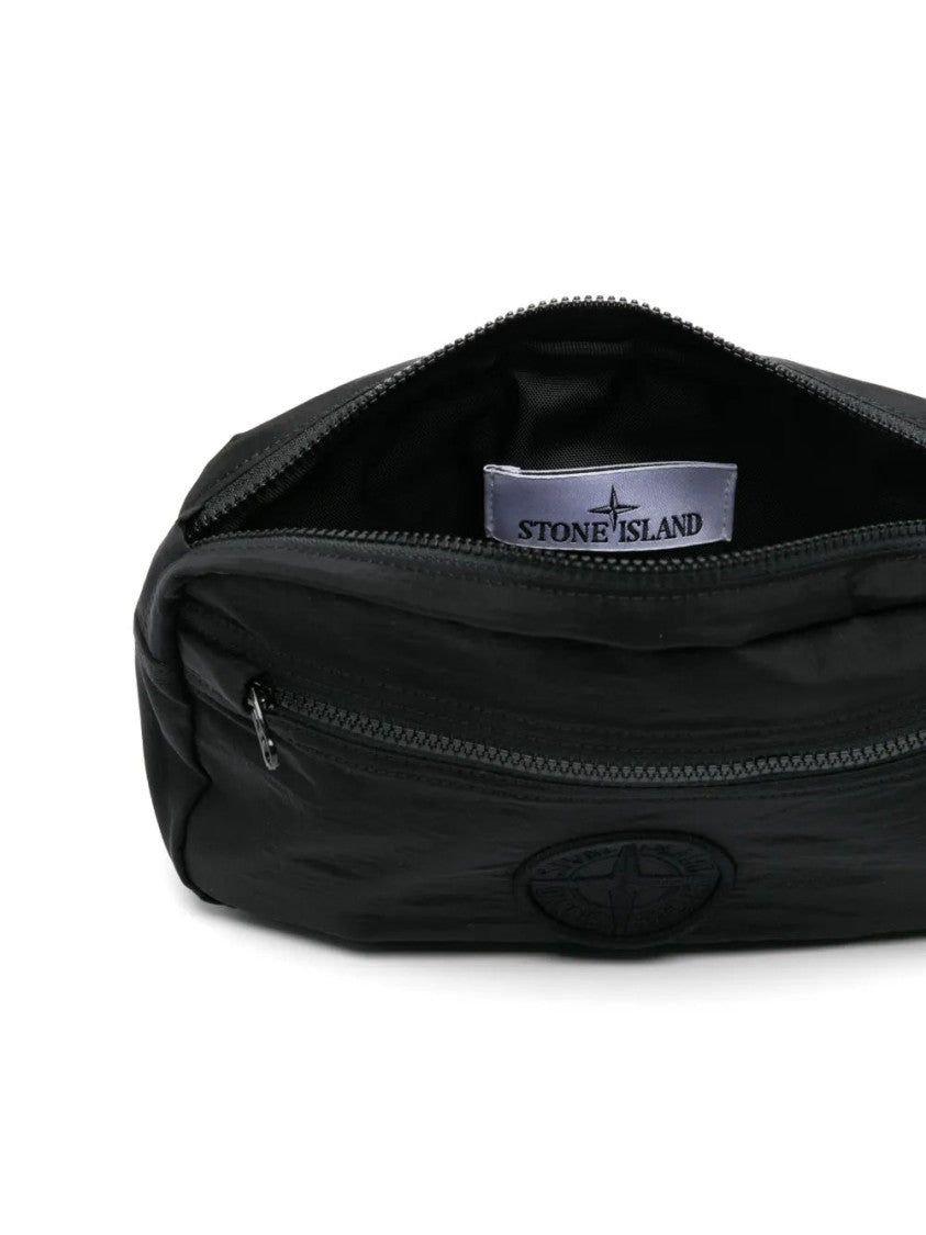 Stone Island Logo-Embroidered Belt Bag