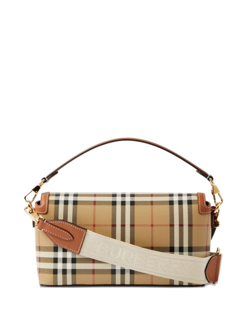 Burberry Rectangular Handbag With Classic Check Pattern