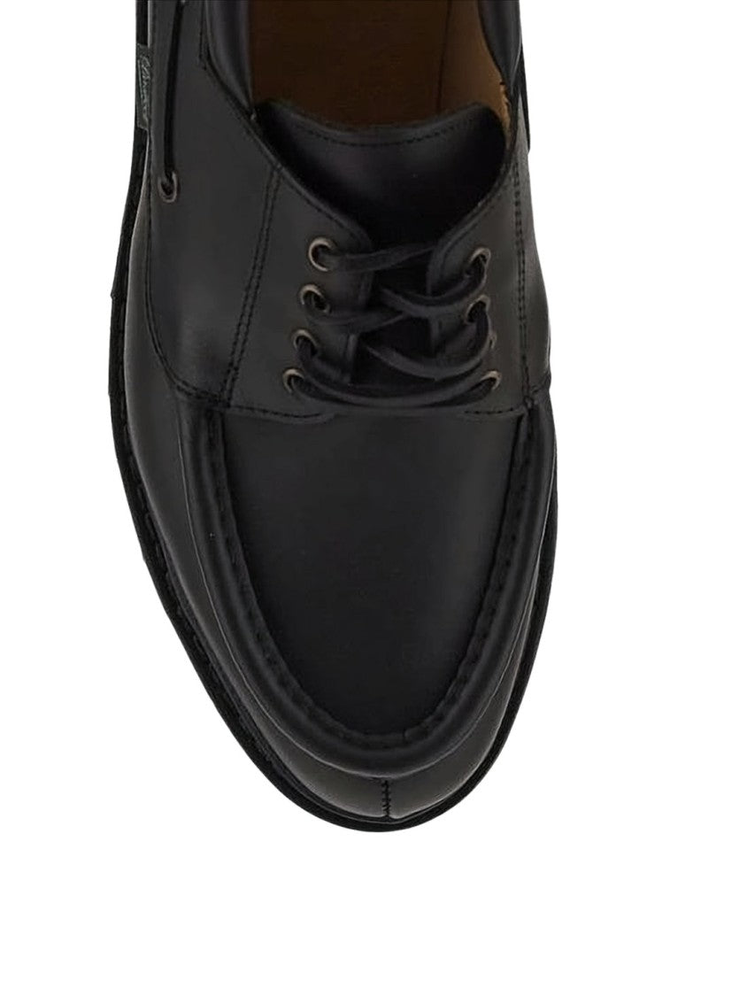 Paraboot Classic Black Leather Dress Shoes
