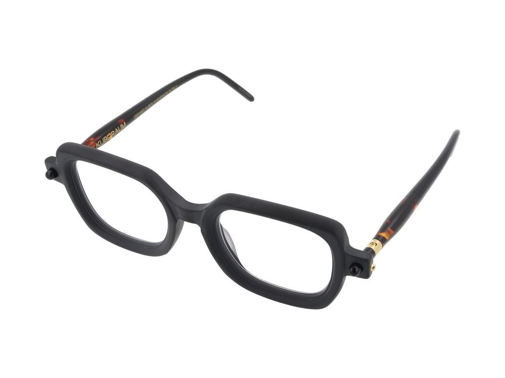 Kuboraum Oversized Tortoiseshell Temple Square Frame Optical Glasses