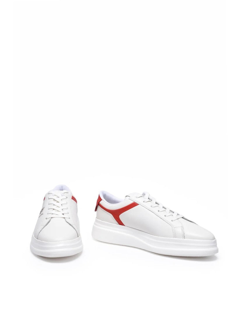 Tommy Hilfiger White Red Pointed Toe Sneakers