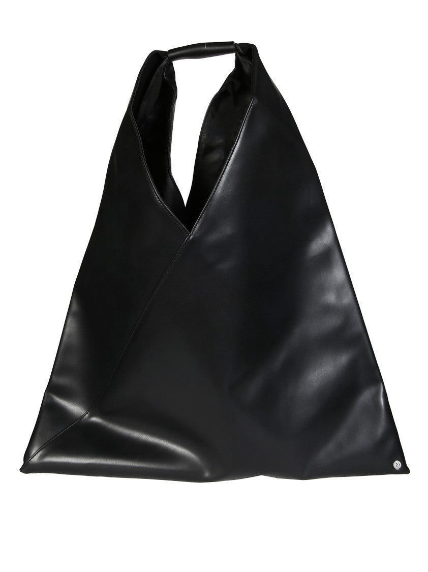 Mm6 By Maison Margiela Structured Handbag With Top Handle And Flap Closure