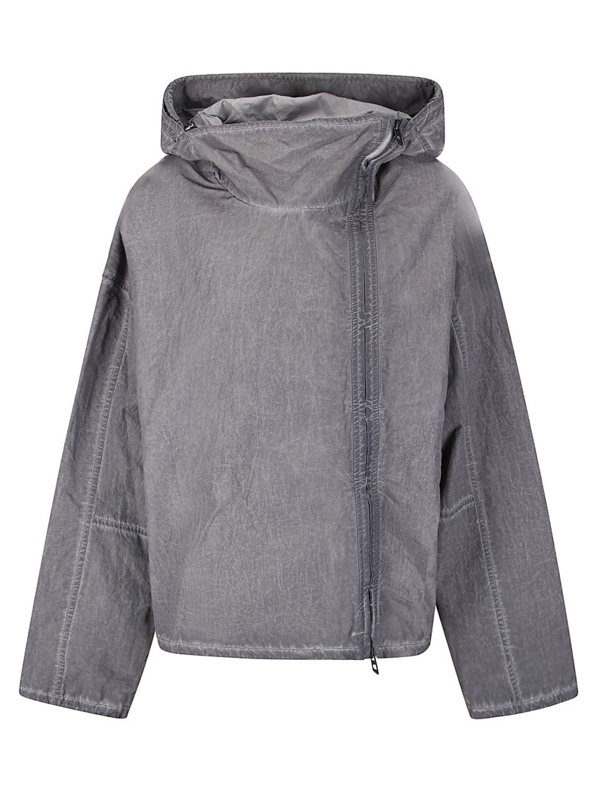 Diesel Short Technical Fabric Jacket With Closure