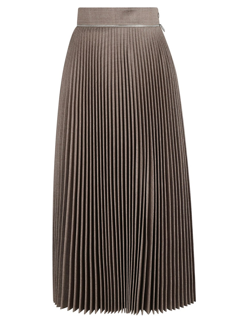 Burberry High-Waisted Pleated Skirt With Sophisticated Flow