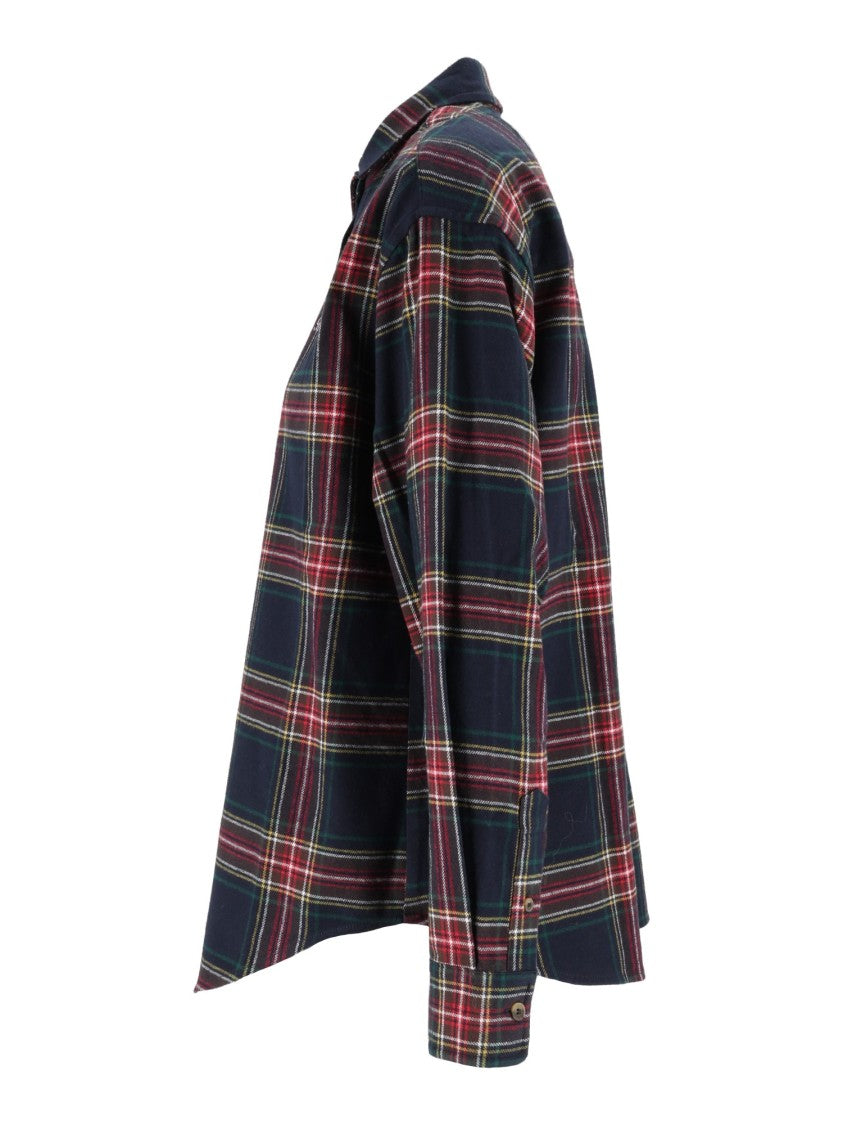Mc2 Saint Barth Lully Flannel Long-Sleeved Plaid Shirt