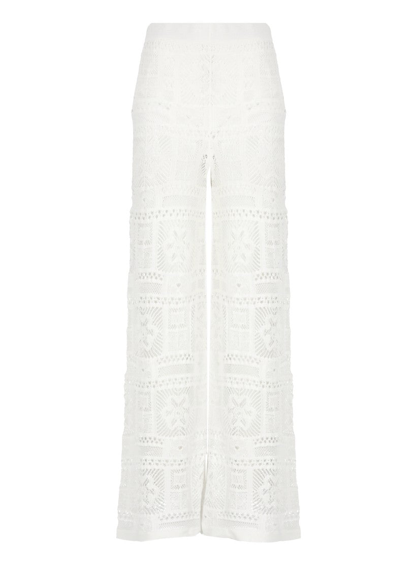D. Exterior White Cotton Pants
