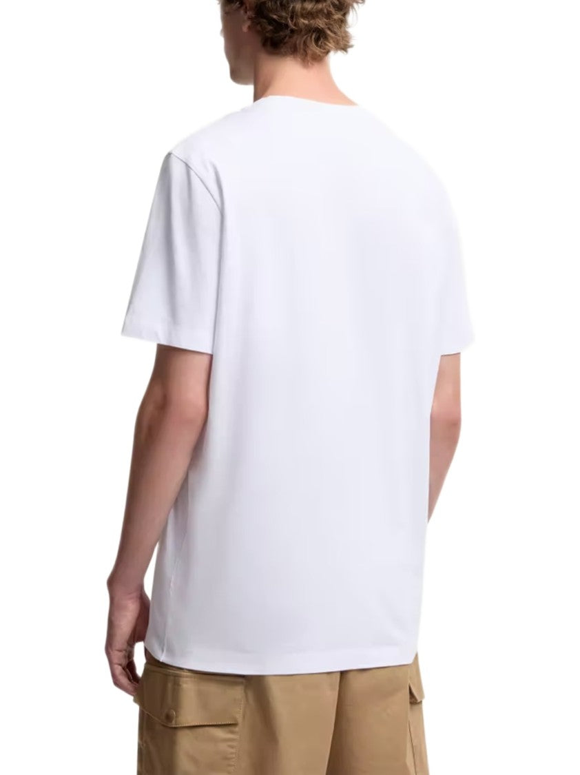 Moncler Logo Relief Cotton Jersey T-Shirt