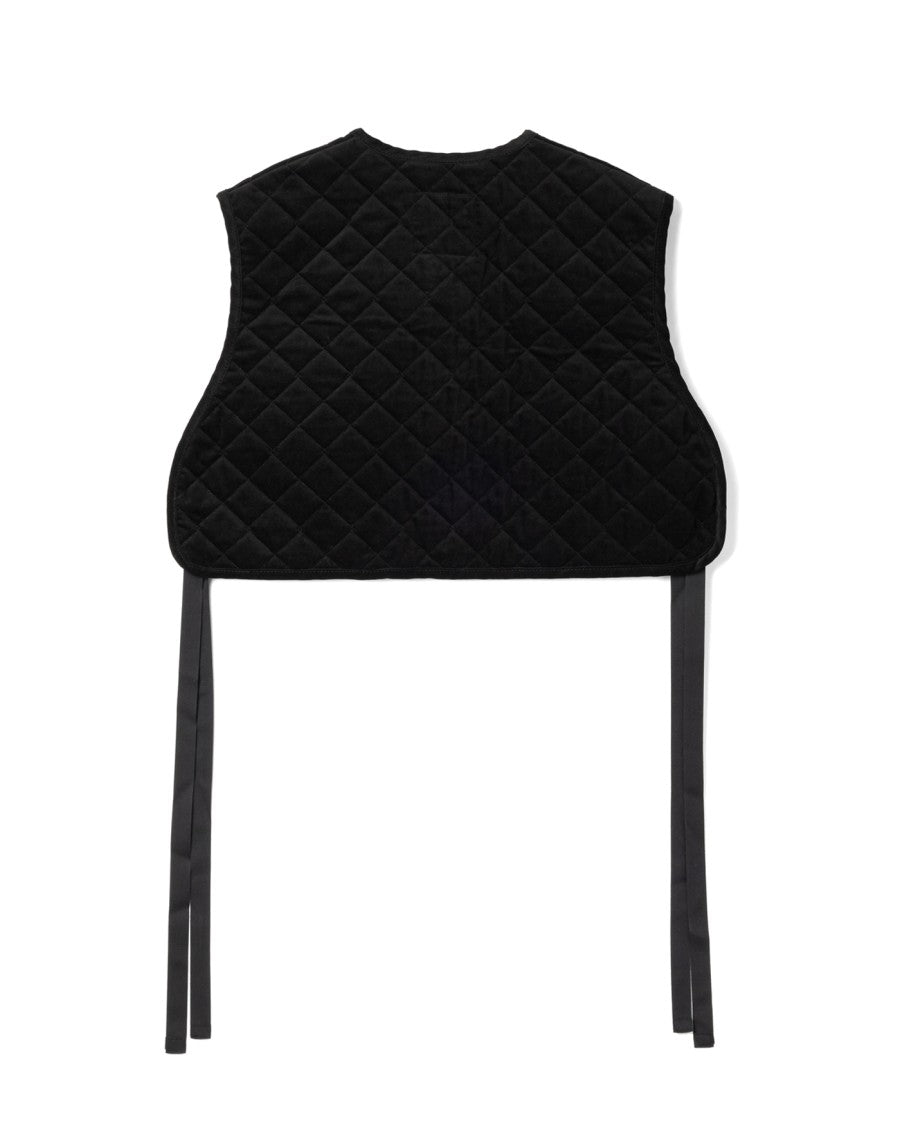 Lavenham A-Line Cropped Velvet Quilted Gilet