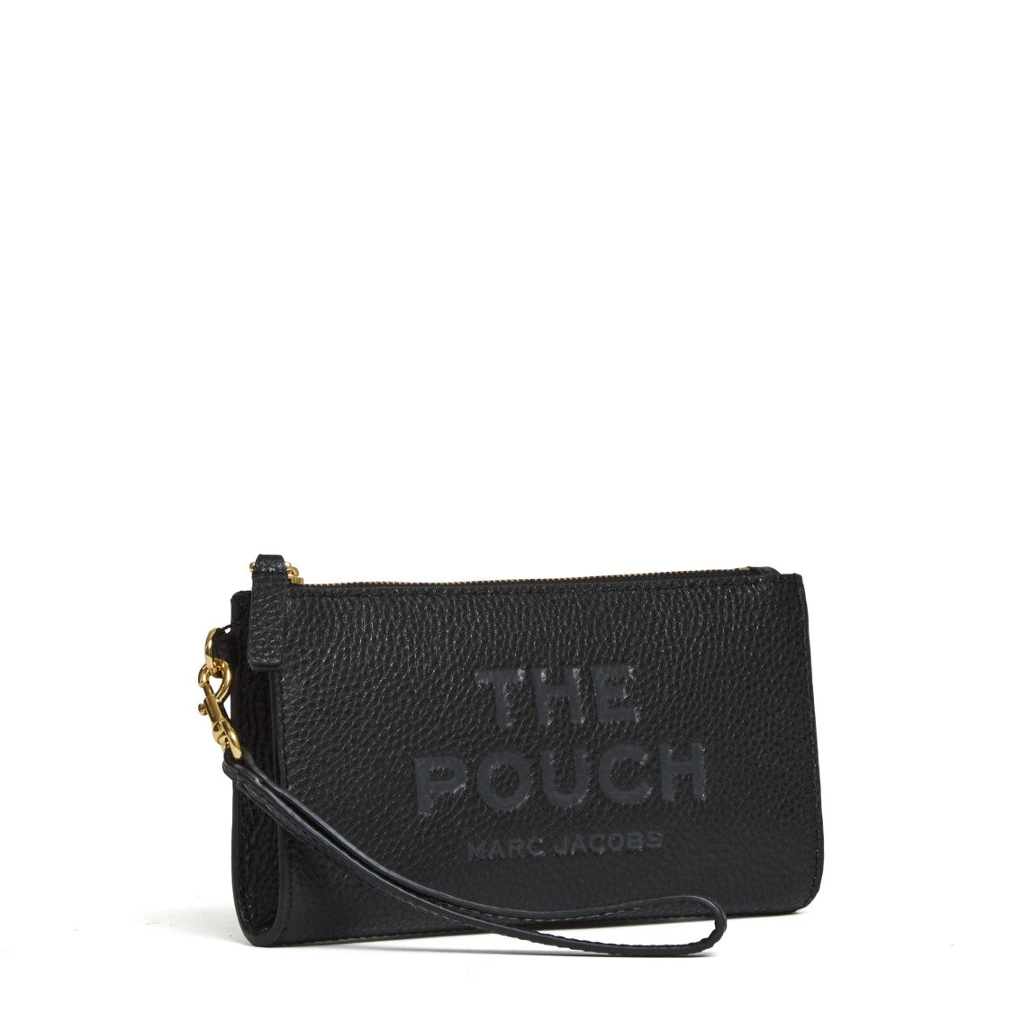 Marc Jacobs Textured Leather Pouch With Zip Closure