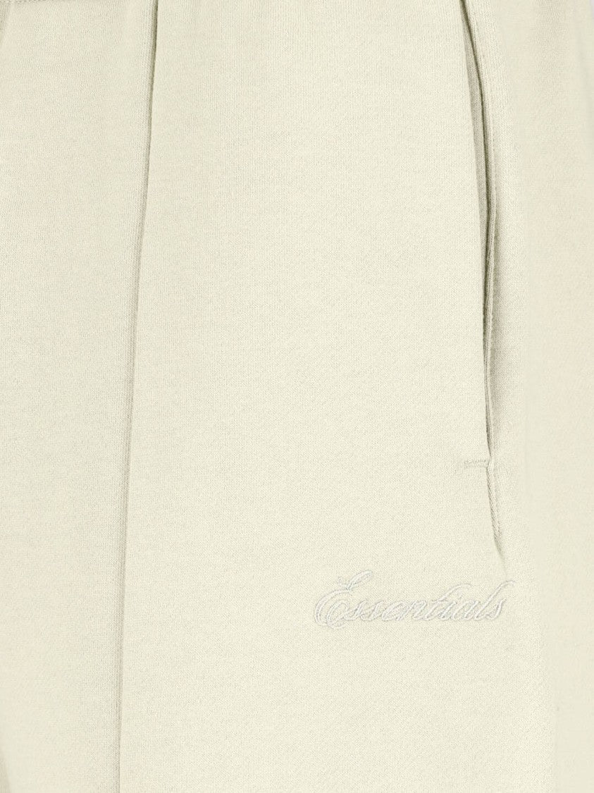 Fear Of God Essentials Beige Wide-Leg Cropped Seam Trousers