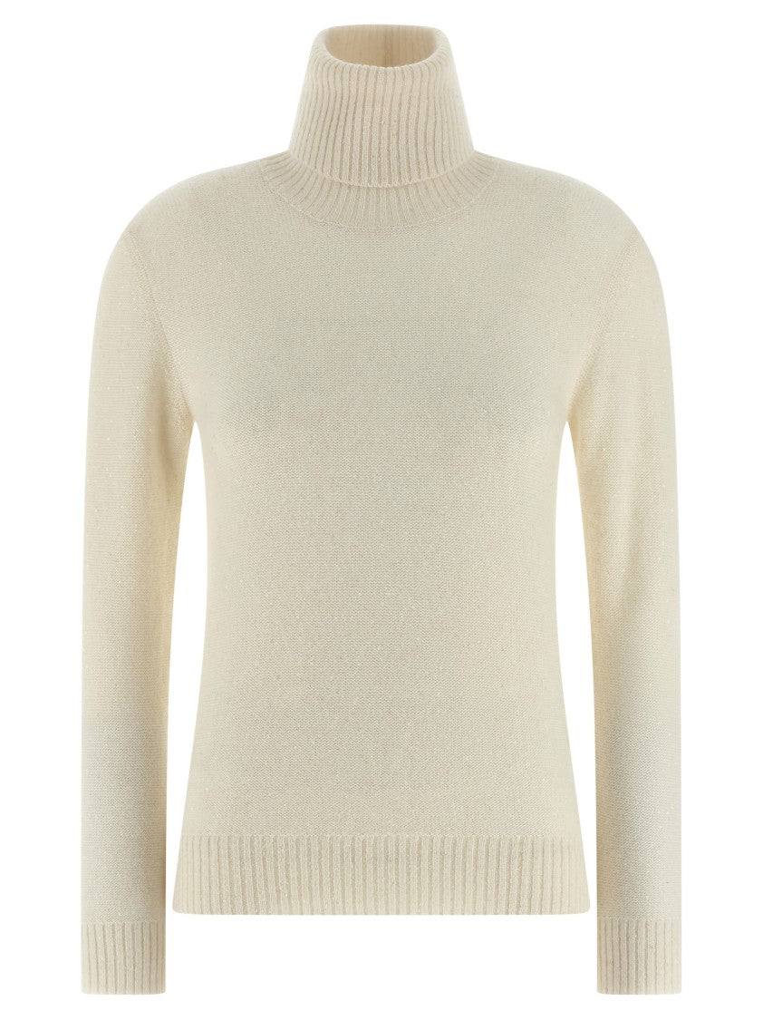 Fabiana Filippi Sequin Turtleneck Sweater