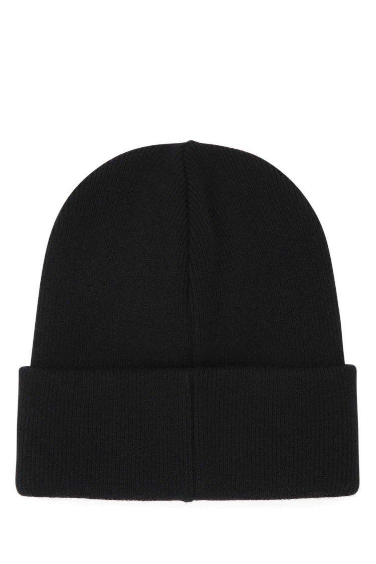 Dsquared2 Black Wool Beanie Hat