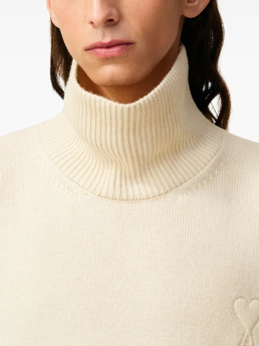 Ami Ami De Coeur Funnel Neck Sweater