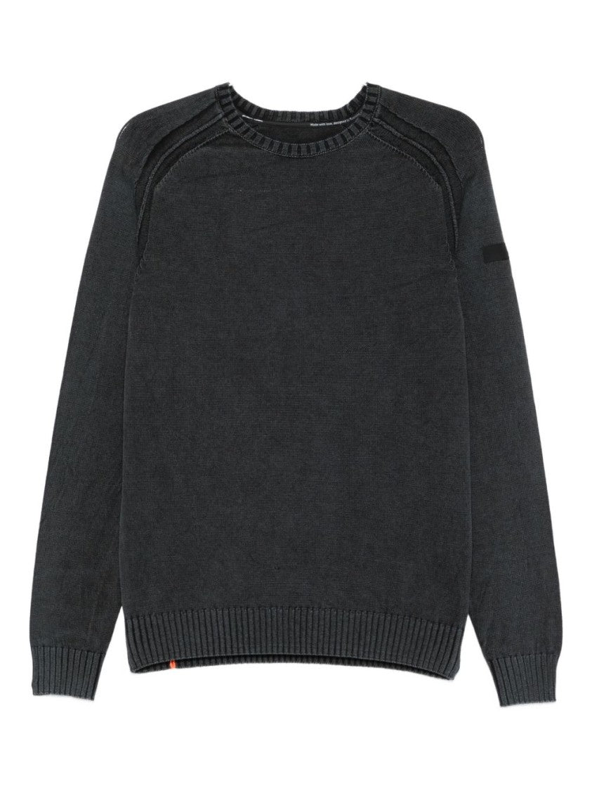 Rrd Classic Black Cotton Sweater