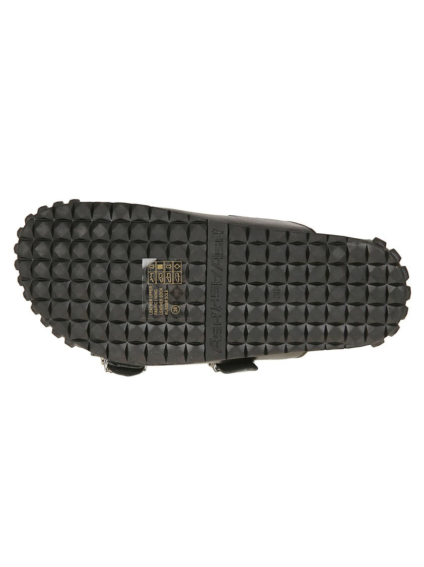 Ash Twister Black Nappa Leather Sandals