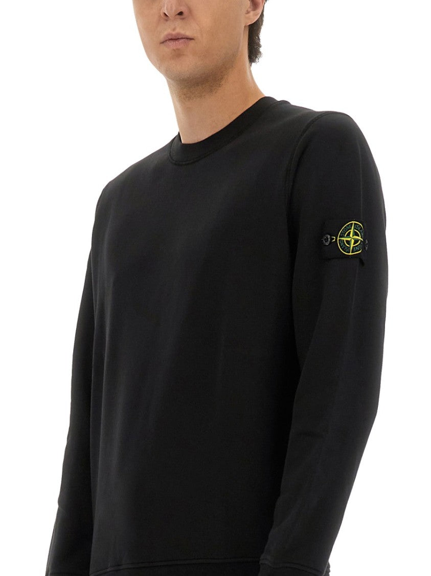 Stone Island Regular Fit Sweatshirt In Organic Cotton